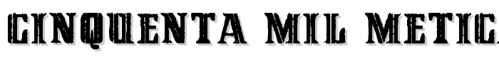 Cinquenta Mil Meticais font